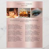 Kundenspezifischer Foto Preishear Salon Flyer (Devant)