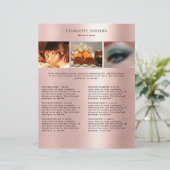 Kundenspezifischer Foto Preishear Salon Flyer (Debout devant)