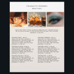 Kundenspezifischer Foto Preishear Salon Flyer<br><div class="desc">Kundenspezifischer Foto - Preishear - Flyer. Personalisiere dein Produkt in Minuten. Über "weiteres personalisieren" können Schriftart,  Schriftgröße,  Position und die Farbe geändert werden. Perfekt für Fotografen; Wellness,  Massage,  Beauté und alle anderen Serviceleistungen.</div>