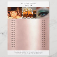 Kundenspezifischer Foto Preishear Salon Flyer