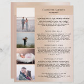 Kundenspezifischer Foto PreisListen Flyer (Devant / Derrière)