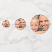 Kundenspezifisches Foto Confetti (Achterkanten)