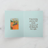 KUNDIGE THANKSGIVING KAART (Binnen)