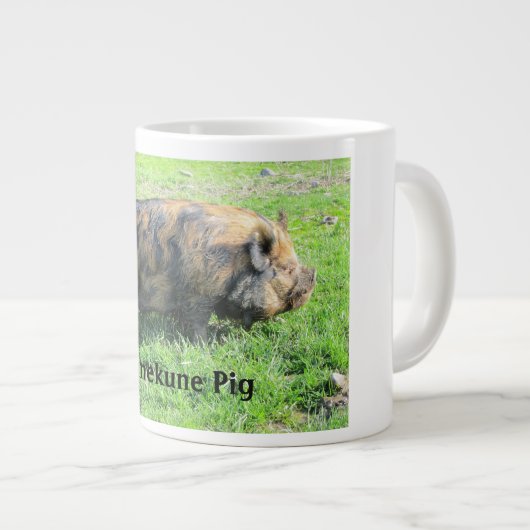 Kunekune Pig Jumbo Mok (Voorkant rechts)