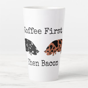KuneKunePig - eerst koffie, daarna Bacon Latte Mok