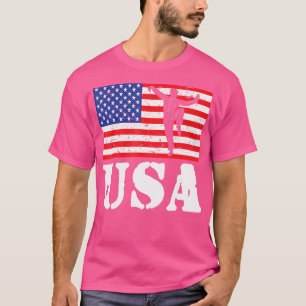 Kung Fu Amerikaanse vlag karaat T-shirt