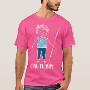 Kung Fu Boy - vechter vechtsporten vechten Kung F T-shirt
