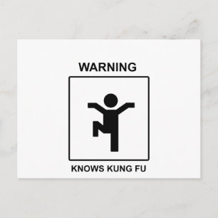 Kung Fu Briefkaart