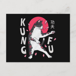 Kung Fu Cat Briefkaart