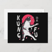 Kung Fu Cat Briefkaart (Voorkant / Achterkant)