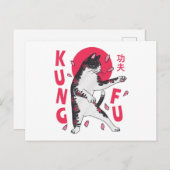 Kung Fu Cat Briefkaart (Voorkant / Achterkant)