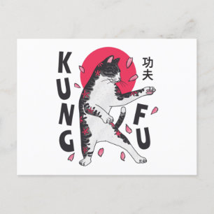 Kung Fu Cat Briefkaart