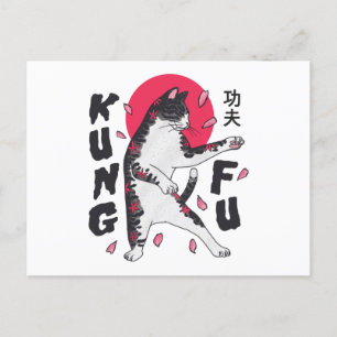 Kung Fu Cat Briefkaart