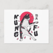 Kung Fu Cat Briefkaart (Voorkant)