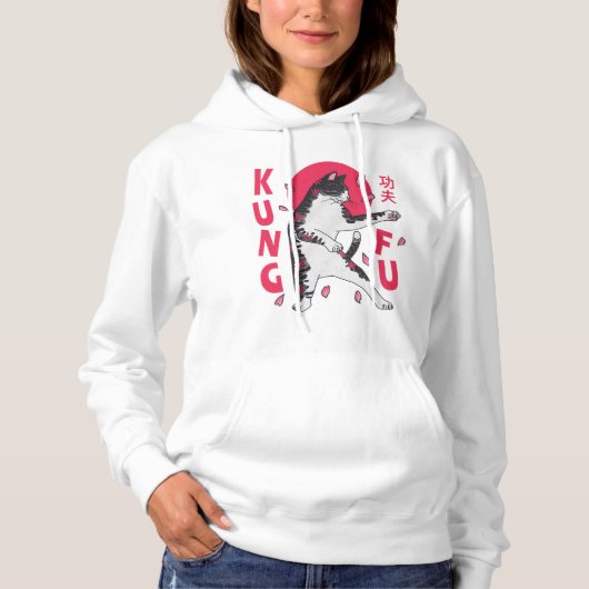 Kung Fu Cat Hoodie (Voorkant)