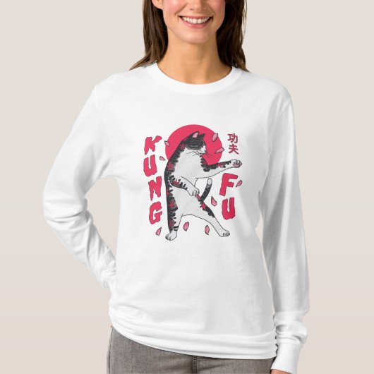 Kung Fu Cat T-shirt (Voorkant)
