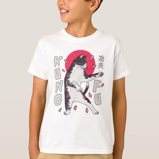 Kung Fu Cat T-shirt (Voorkant)
