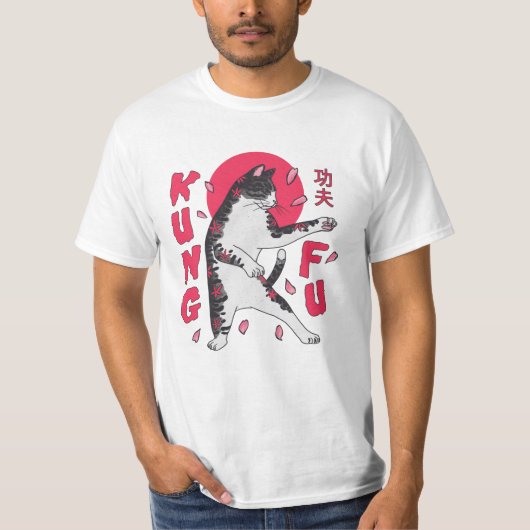 Kung Fu Cat T-shirt (Voorkant)