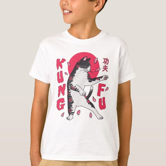 Kung Fu Cat T-shirt (Voorkant)