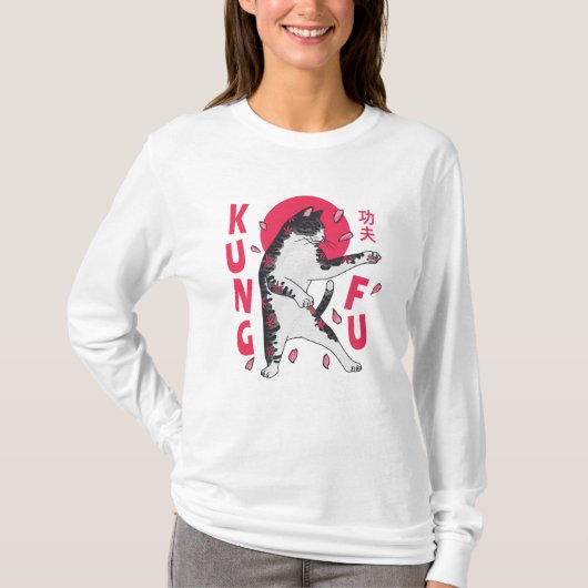 Kung Fu Cat T-shirt (Voorkant)