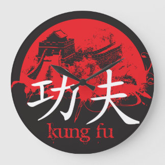 Kung Fu Clock Grote Klok