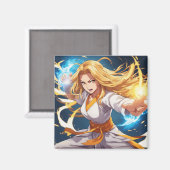 Kung Fu Fighter 15 Magneet (Voorkant / Achterkant)