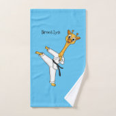 Kung Fu giraffe (Serviette à main)