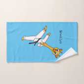 Kung Fu giraffe (Serviette à main)