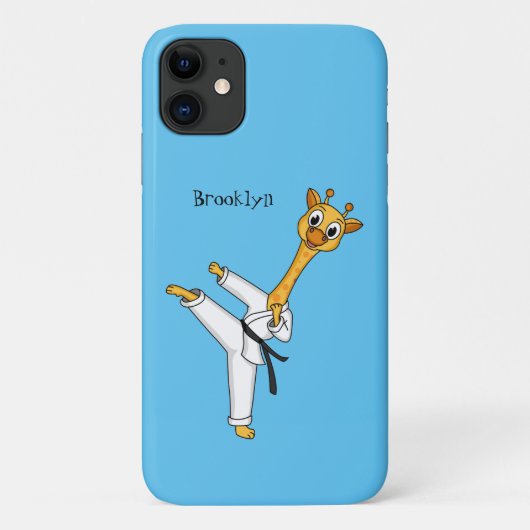 Kung Fu giraffe cartoon Case-Mate iPhone Case (Achterkant)