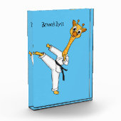 Kung Fu giraffe cartoon Fotoblokken (Links)