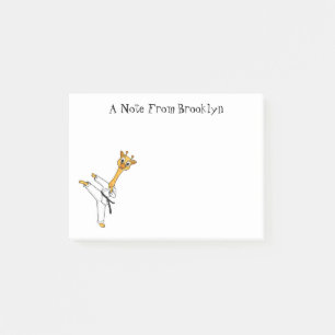 Kung Fu giraffe cartoon Post-it® Notes