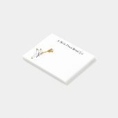 Kung Fu giraffe cartoon Post-it® Notes (Schuin)