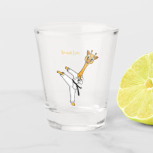 Kung Fu giraffe cartoon Shot Glas