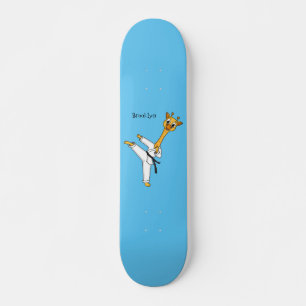 Kung Fu giraffe cartoon Skateboard