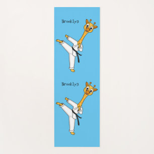 Kung Fu giraffe cartoon Yogamat