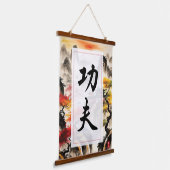 Kung Fu Kanji Hangend Wandkleed (Gebogen)
