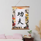 Kung Fu Kanji Hangend Wandkleed (Slaapkamer)