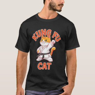 Kung Fu Kat Grappige Vechtkunst Karate Kitty T-shirt