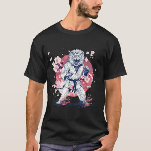 Kung Fu Leeuw Sakura Judo Mma Kickboksen Taekwondo T-shirt
