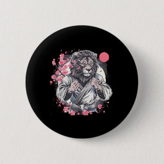 Kung Fu Leeuw Sakura Mma Kickboksen Judo Taekwondo Ronde Button 5,7 Cm