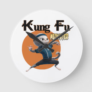 Kung Fu Meowster Ronde Klok