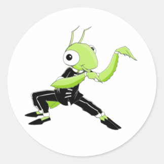 Kung Fu Praying Mantis Ronde Sticker