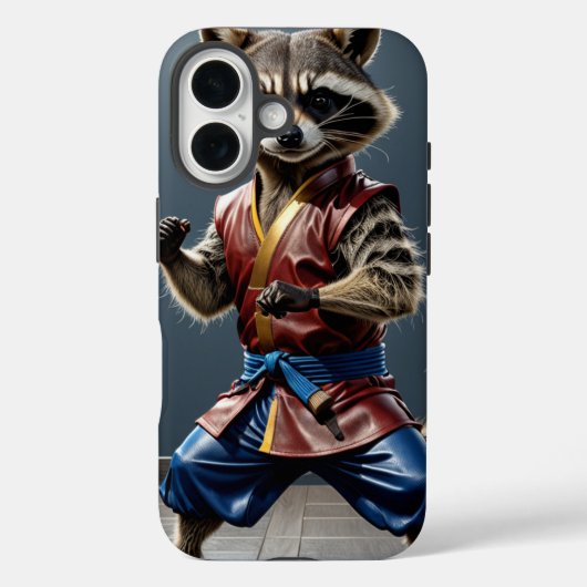 Kung fu Raccoon Case-Mate iPhone Case (Achterkant)