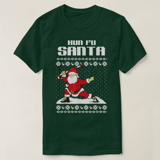 Kung Fu SANTAChristmas Mannen T-shirt (Design voorkant)