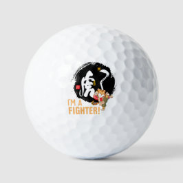 Kung Fu Tiger Fighter inspirerend Gifts Golfballen