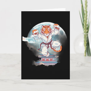 Kung Fu Tijger Pagode Toren Maan Mma Taekwondo Tra Kaart