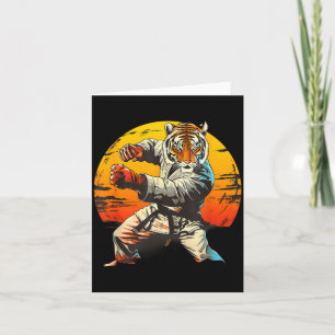 Kung Fu Tijger Sunset Taekwondo Mma Vechtkunst Kaart