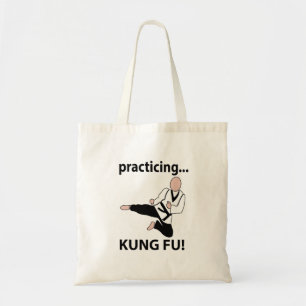 Kung Fu zwarte band vechtsporten Tote Bag