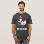Kung Pow Chicken Funny Karate Chicken T-shirt (Voorkant volledig)