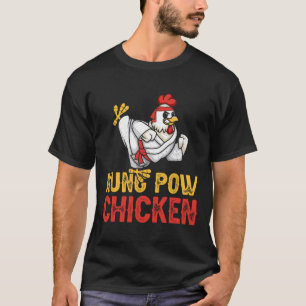 Kung Pow Kip Funny Karate Kip Ninja Een Krijger T-shirt
